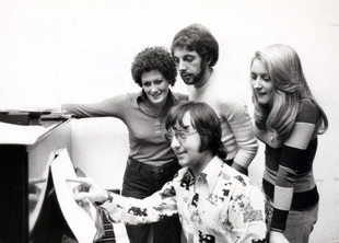 Chris with members of the cast for Hair